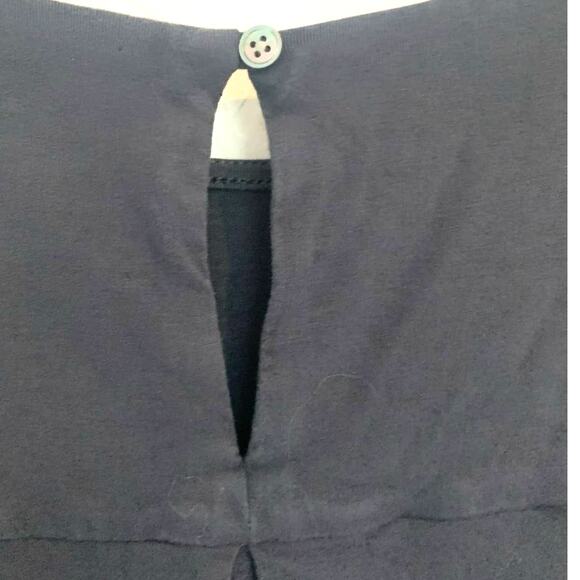 J.Jill Gray Midi Dress M Petite Wearever Collection A-Line Stretch Shift Full - Picture 4 of 6